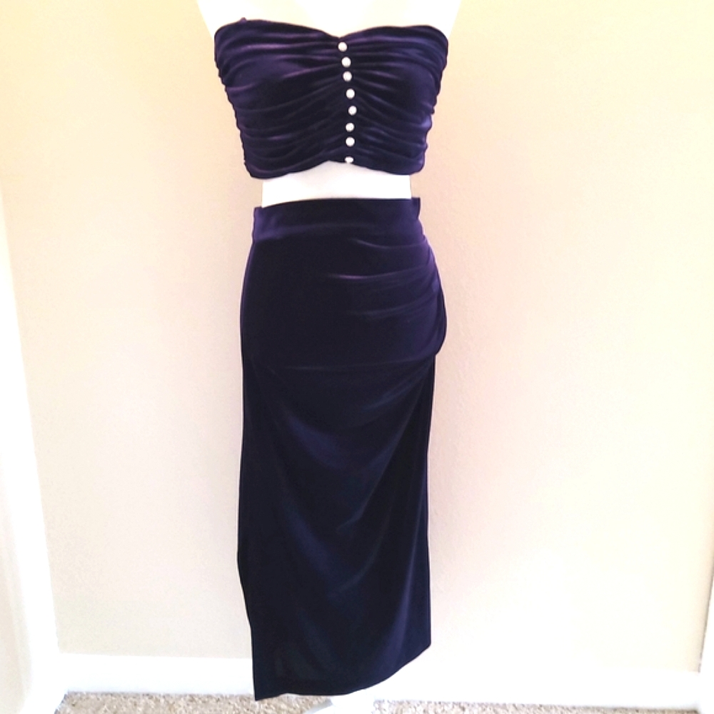 NWT Zara Velvet Skirt